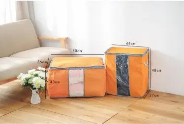 Portable Non Woven Quilt Storage Bag Clothing Blanket Pillow Underbed Bedding Big Organizer Bags lin4876