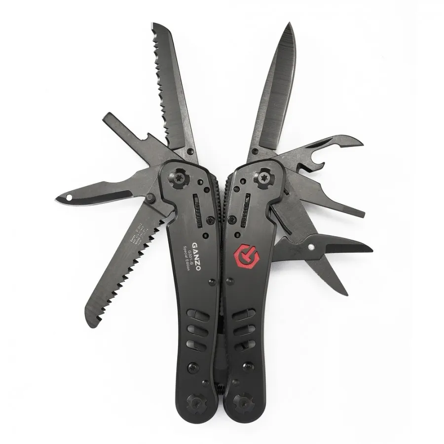 Ganzo G300 series G301B G301-B Multi pliers 26 Tools in One Hand Tool Set Screwdriver Kit Portable Folding Knife Stainless Plier