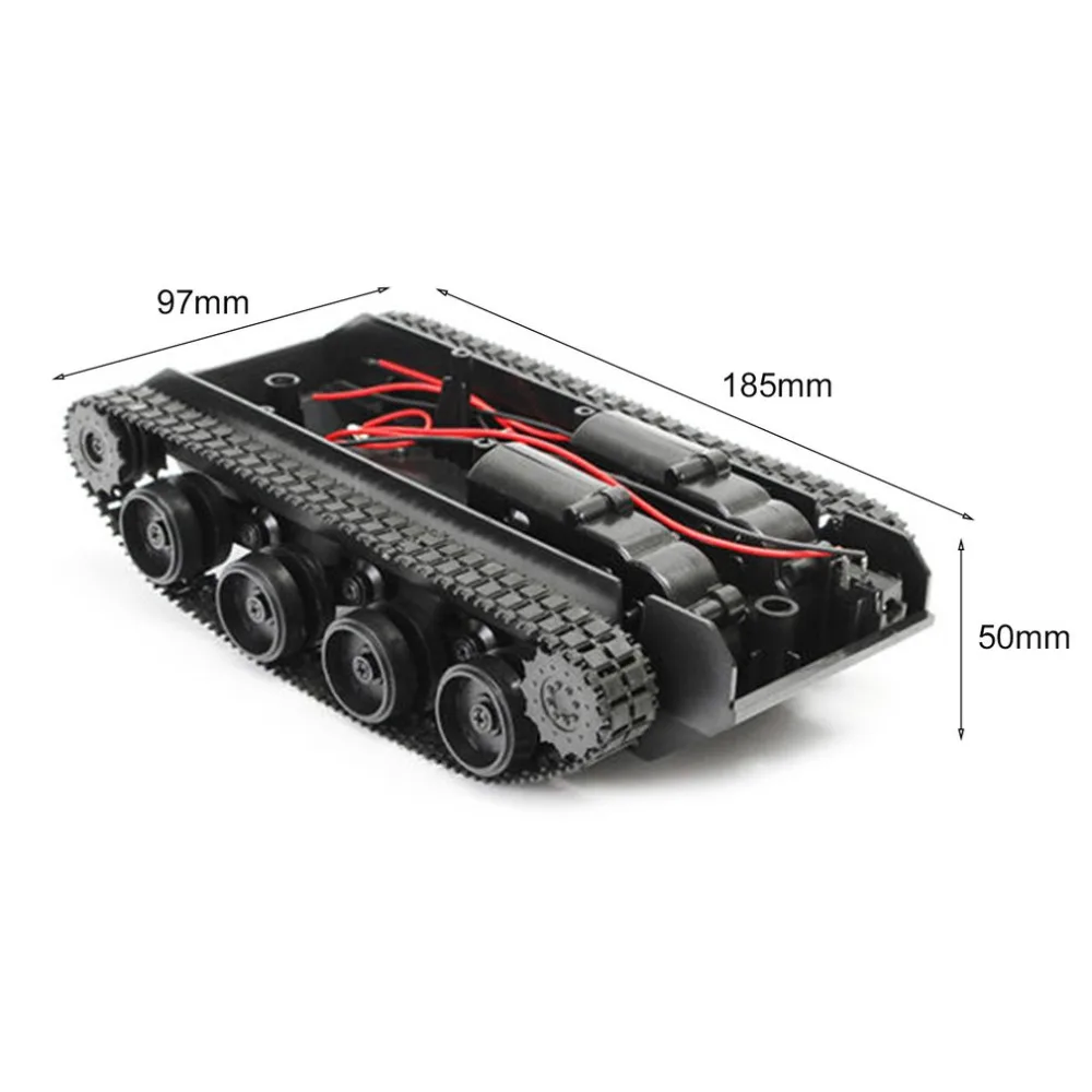 Rc Tank Smart Robot Tank Car Chassis Kit Rubber Track Crawler For Arduino 130 Motor Diy Robot Toys For Children