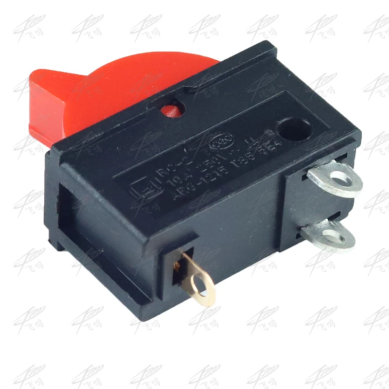 3ポジションコントロールスイッチ,2個,10a,250v,黒と赤,コントロールボタン,ヘアドライヤー用3ピン,KCD16-103