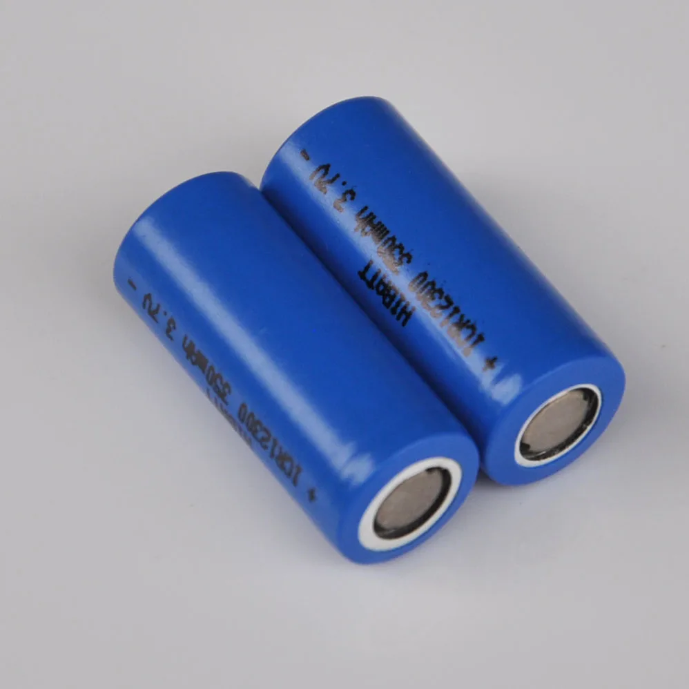 Bateria recarregável do íon do lítio de 2-5 pces 3.7v 12300 bateria recarregável do li-íon pilhas 350mah para o dispositivo digital da lanterna elétrica do diodo emissor de luz