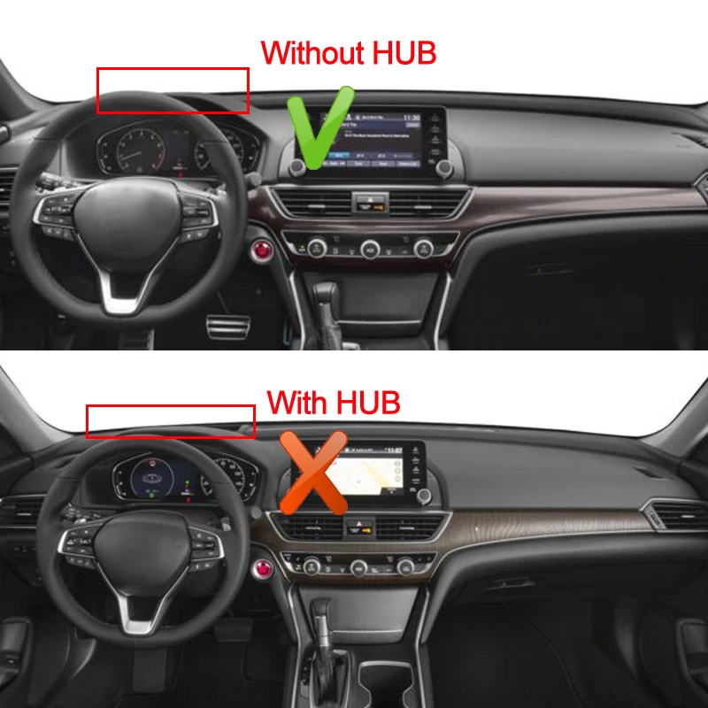 Car Inner Dashmat Dash Mat Dashboard Cover 2 Layers Pad Sun Shade Dash Board Cover Carpet for Honda Accord 2018 2019 HondaAccord