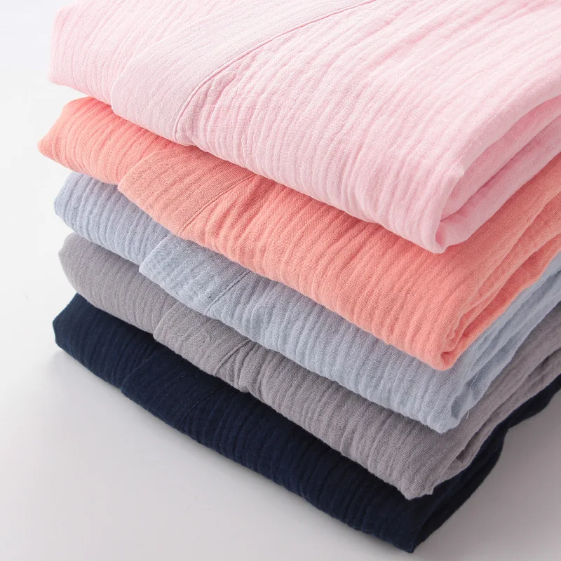 夏のユニセックス長袖バスローブ,大きいサイズ,和風,パジャマ用,綿100%,レジャーウェア,家庭用,新しいコレクション