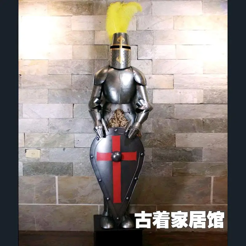 The ancient Rome Medieval Knight Armor / iron / bar / decoration Home Furnishing living room decoration 1 meters 6