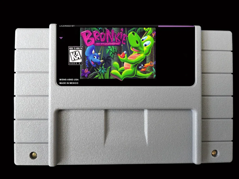 16 бит игры ** бронки бронхиазавр (Версия США!)