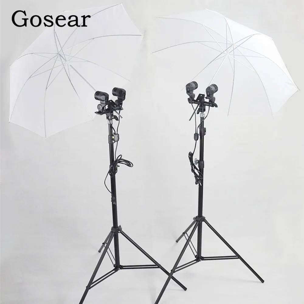 Gosear 85cm 33inch Photography Studio Video Photo Light Umbrella White Translucent Diffuser flash Soft Umbrella Accessories