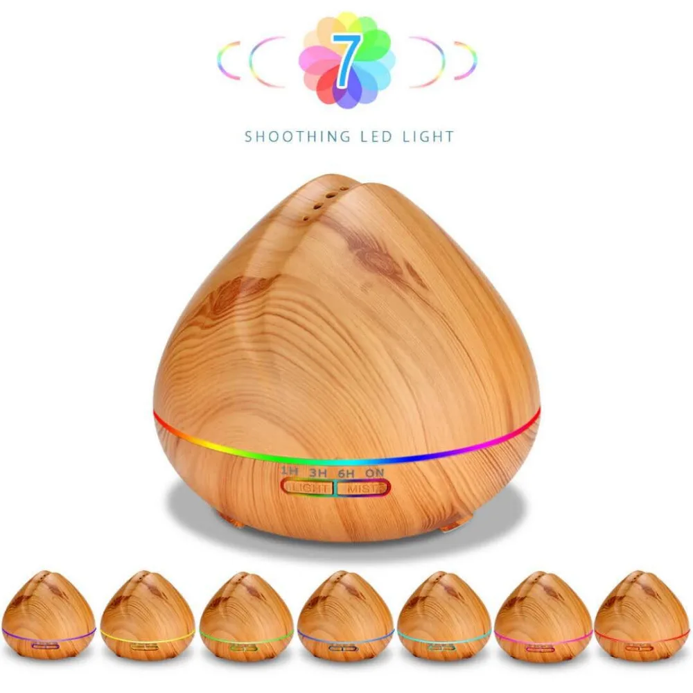 Aroma Diffuser Ultrasone Luchtbevochtiger Met Afstandsbediening 7 Kleuren Led Verlichting Voor Thuis Aromatherapie Etherische Olie Diffuser