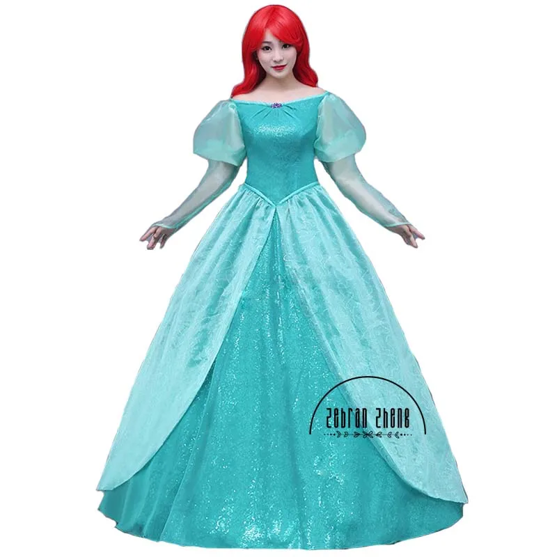 Disfraz de la princesa Ariel, vestido de alta calidad, estilo de moda para fiesta de Halloween, hecho a medida