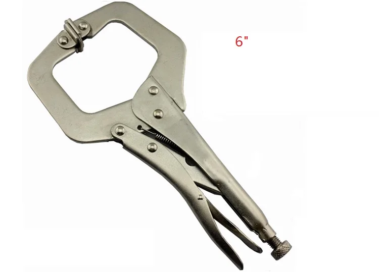 New 6 inch C type Quick Locking Pliers Grip Pliers Round Wood Tenon Locator Fixed tool