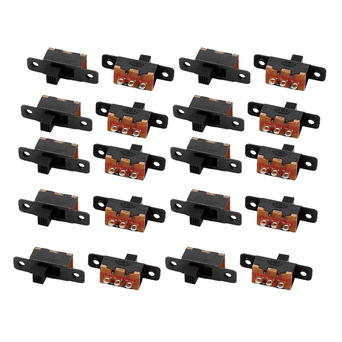 200Pcs SS-12F16 2 Position 3P SPDT Miniature Slide Switch Latching Toggle Switch