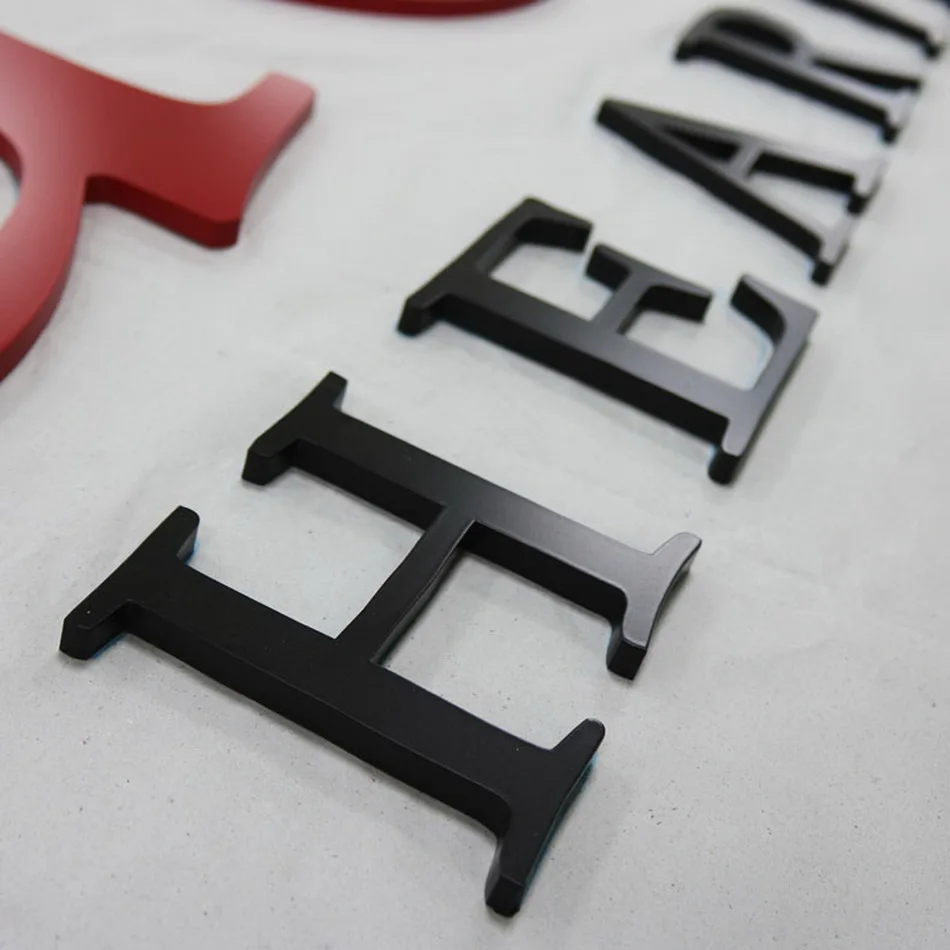 durable stainless steel fabricate metal painted letter for shop front sign