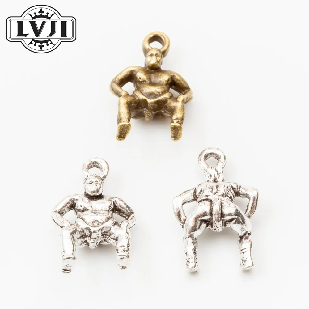 16 pcs Vintage Charms man Human form Pendant Fit Bracelets Necklace DIY Metal Jewelry Making 5911