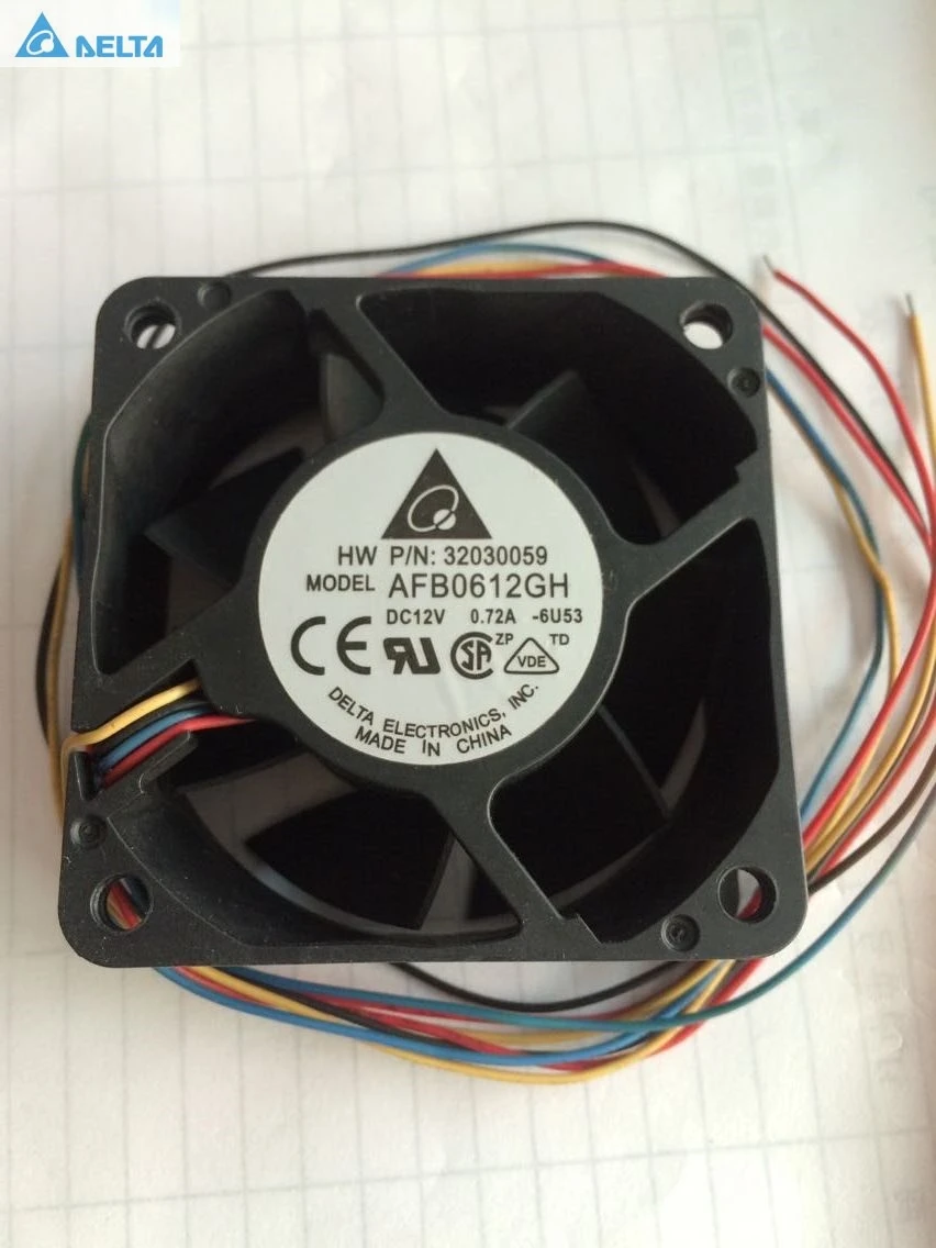 

for delta AFB0612GH 6025 60mm 12V 0.72A pwm axial server cooling fan