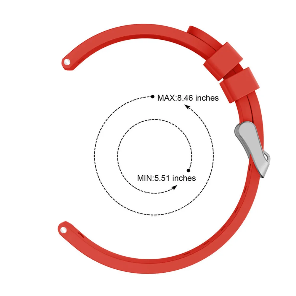 20 مللي متر حزام ساعة اليد الفرقة سيليكون لسامسونج غالاكسي ووتش نشط العصابات سوار ذكي الرياضة استبدال الملحقات حزام ساعة اليد