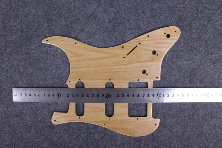 Strat   Electric Guitar Pickguard ASH Wood Guitar Plate SSH Style guitar Parts