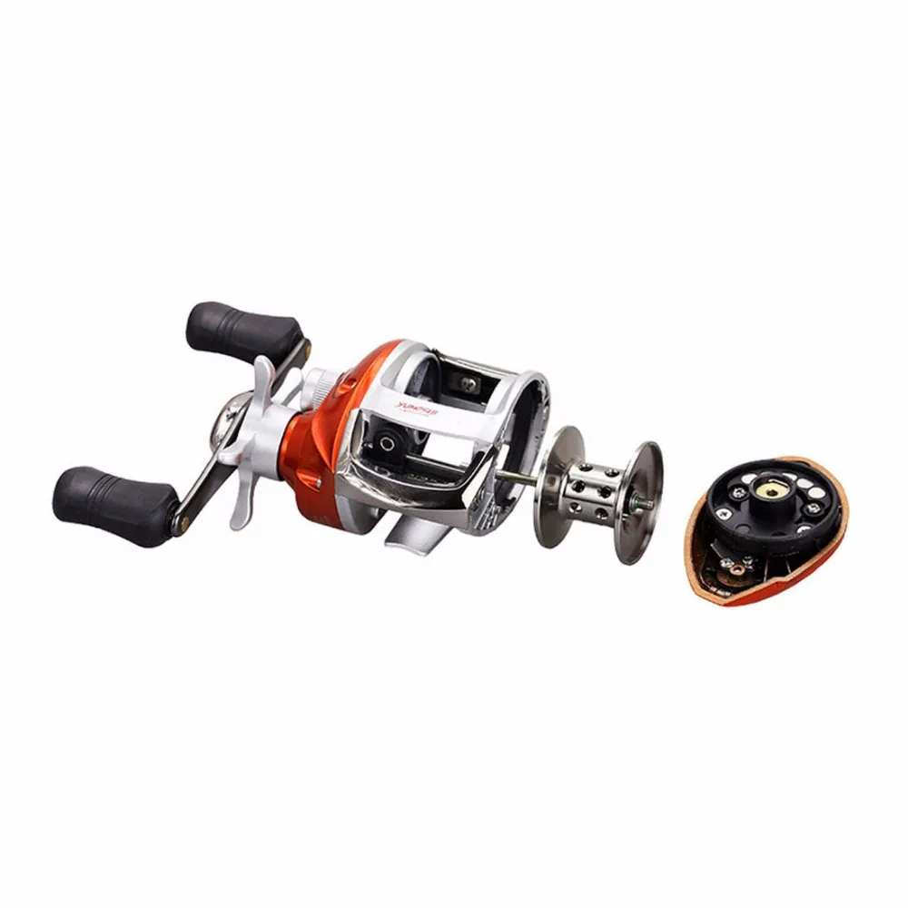 

INFOF Bait casting Reel 12+1BB 6.3:1 Magnetic brake Water Drop Wheel Coil Bait Casting Right/Left Handed Fishing Reel