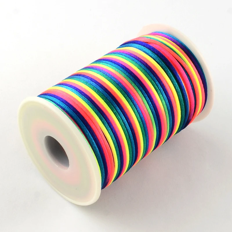 

2mm Nylon Threads Cords for DIY Jewellery Handicraft Making Supplies High Quality Cord 20 Kind of Colour Select F60