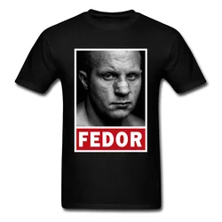 3D Fedor Emelianenko T Shirt MMA T-shirt Men Tshirt Classic Style Clothing Fighter Tee Cool Black Tops Cotton Fabric