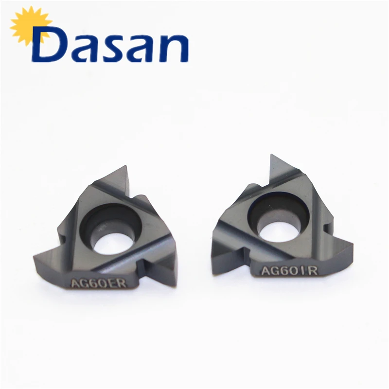 10 pcs 16ER AG60 DM20 16IR AG60 DM20 ภายนอกภายในคาร์ไบด์ thread turning inserts เครื่องจักรกลปลายมีดคุณภาพสูง