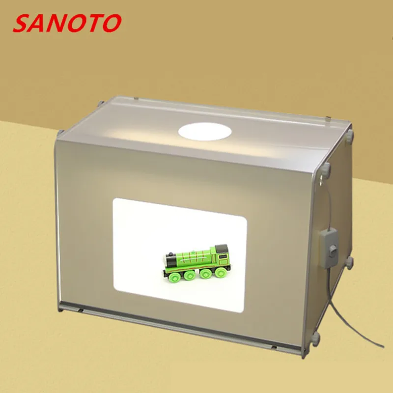 SANOTO Brand Portable Mini Photo Studio Photography Backdrop Dimmable Light Photo Box Softbox Table Top Shooting Tent MK40