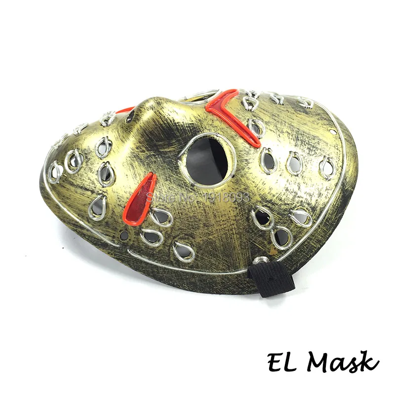 Freddy Vs Jason Film Thema Masker Cosplay Party Decoratie Vakantie Verlichting Masker El Draad Flash Masker Hot Sales