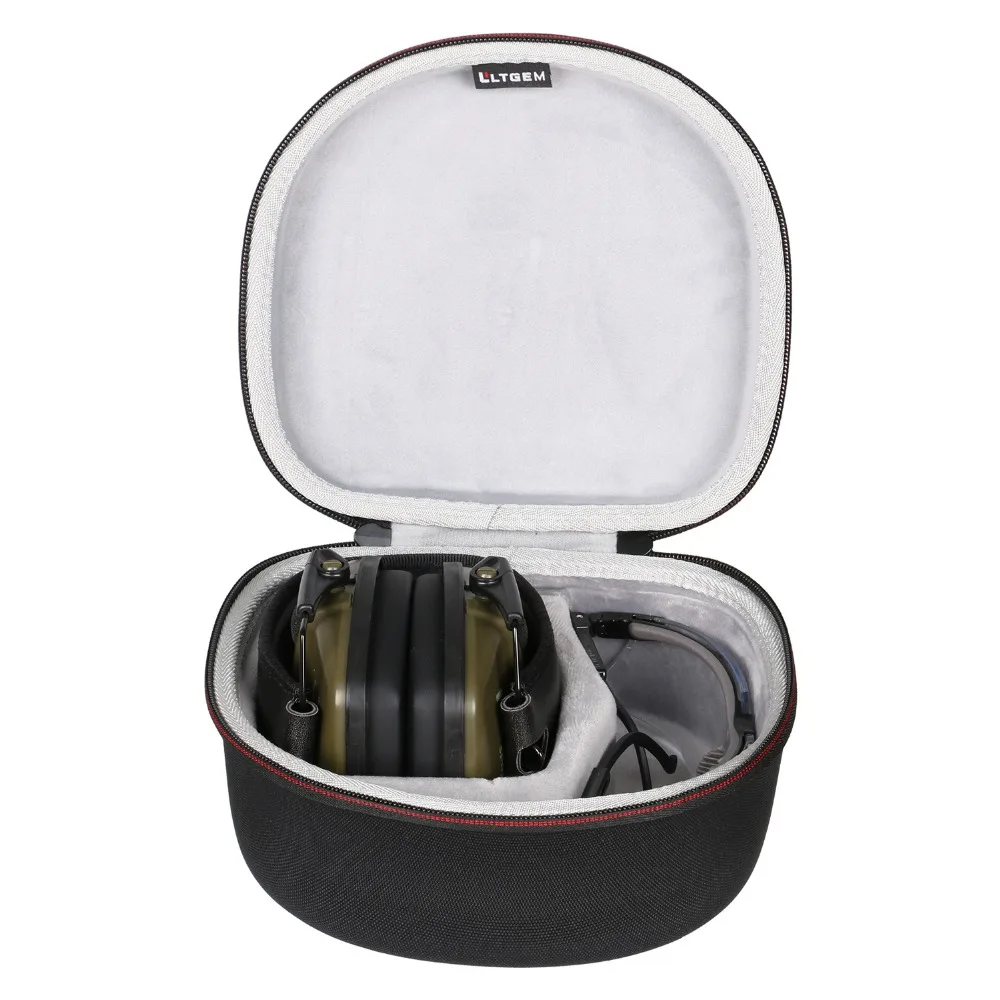 

LTGEM Case for both Howard Leight by Honeywell or Awesafe GF01 Impact Sport Earmuff and Genesis Sharp-Shooter Safety Eyewear Gla