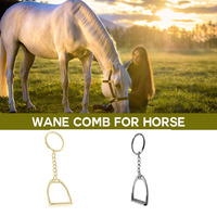 Horse Pony Stirrup Keyring Keychain Hanging Ornament For Business Hand Bag Equipment Outdoor Horse Riding Accessories