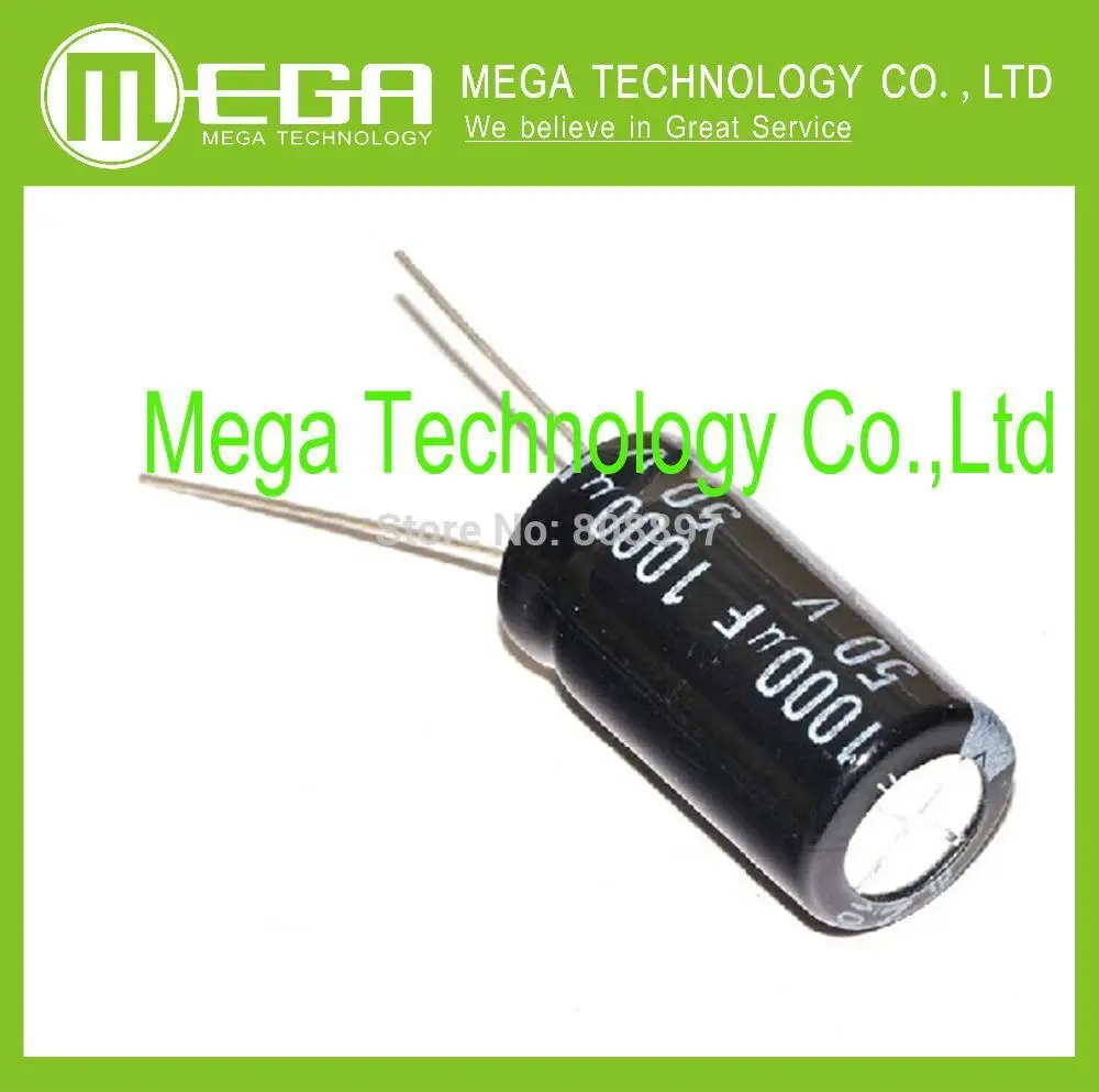 Free Shipping 200pcs 50V 1000uF Electrolytic capacitors new products and ROHS 1000 UF 50v