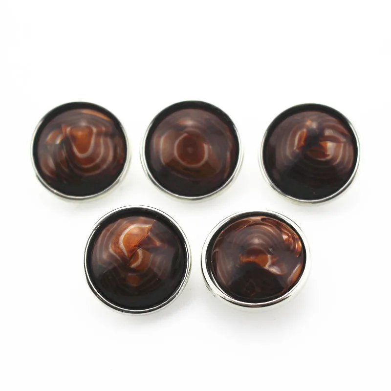 Wholesale 20pcs/lot New Natural Stone Snap Button Fit 18mm Interchangeable Ginger Snap Jewelry DIY Bracelets&Bangles Jewelry