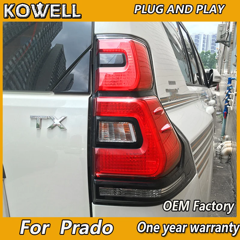 

KOWELL Car Taillight for LC150 GRJ150 Rear Tail Lights For Land Cruiser Prado 2018 Rear DRL Fog Brake Turn Signal Reversing