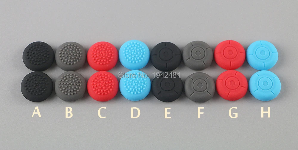 10 قطعة قبعات عصا التحكم الملونة سيليكون التناظرية قبضة زر غطاء تغليف للتبديل NS NX الملحقات