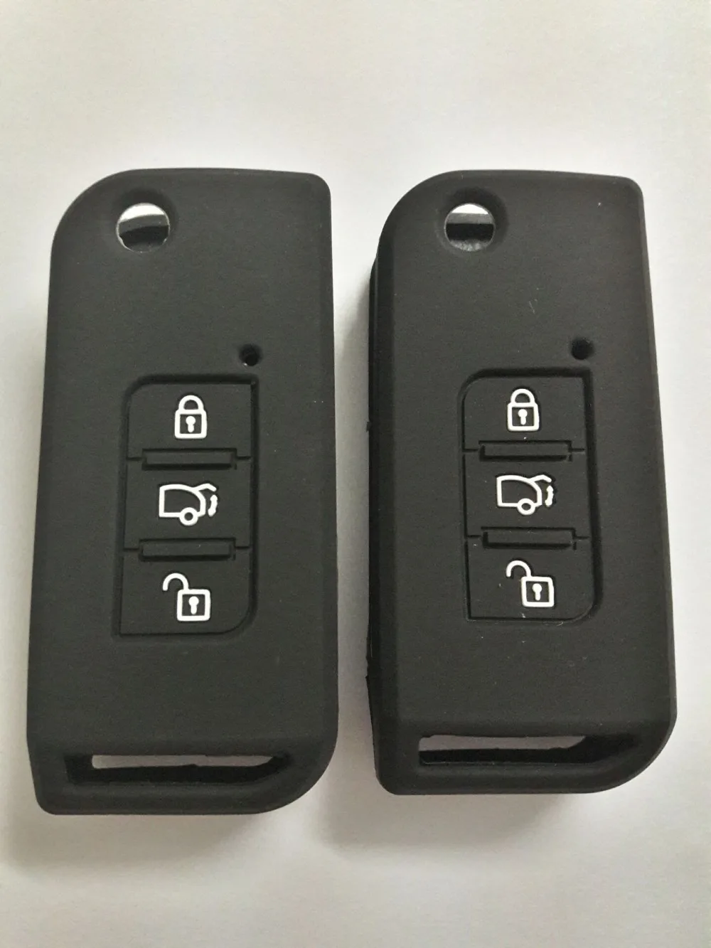 X AUTOHAUX Custodia Portachiavi In TPU Per Kia – 4 Pulsanti – Protezione Antiurto – Colore Nero