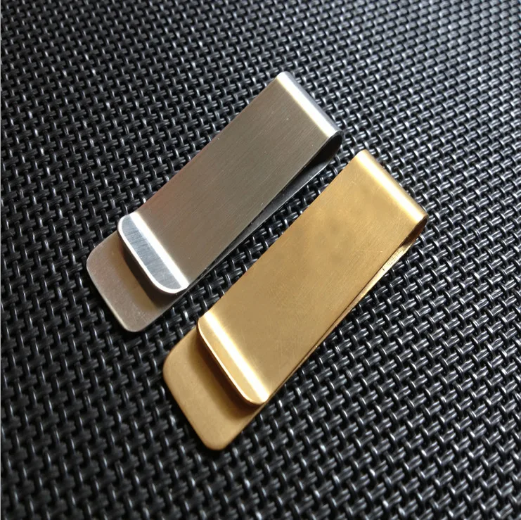 New High Quality Stainless Steel /Silver  New Slim Pocket Cash ID Credit Card Cash Dollar Holder Small Mini Magic Money Clip 40