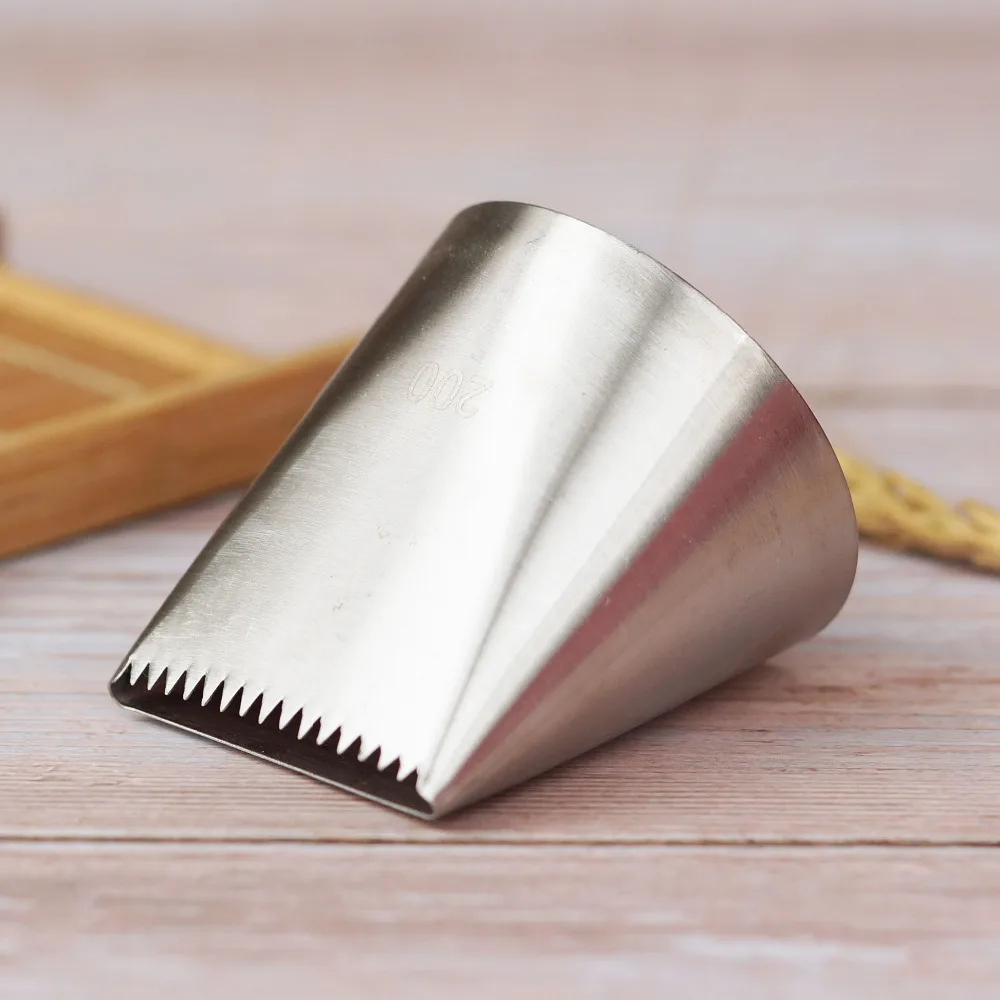 #200 #201 #202Large Size Basketweave Piping Nozzle Basket Weave Cake Decorating Tip Nozzle Baking Tools Bakeware Icing Tips