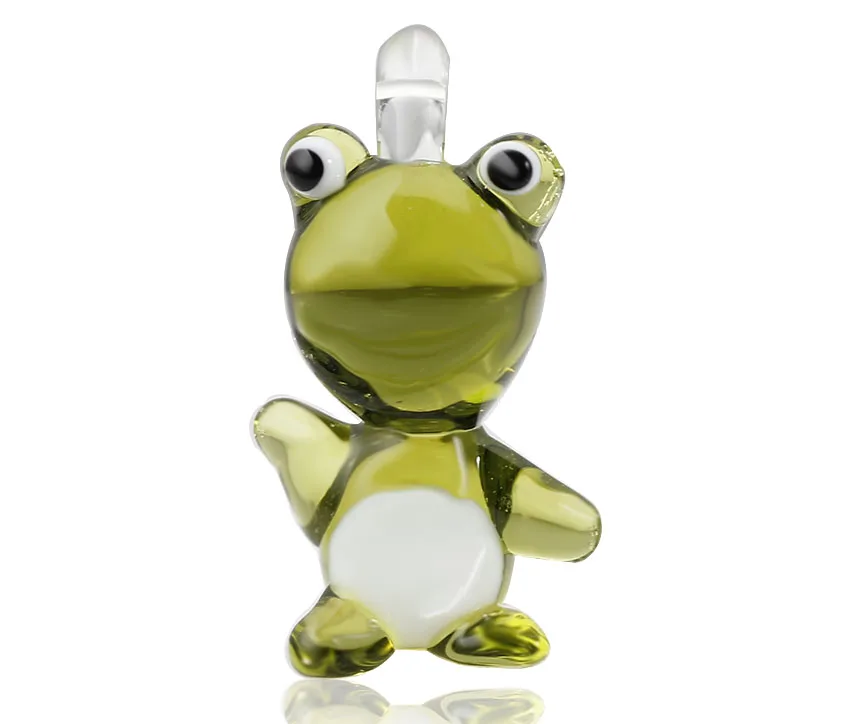 Qianbei - ręcznie robione szkło Murano Lampwork, mieszane kolory, naszyjniki z wisiorkiem zwierzęcym, moda