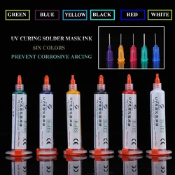 10CC UV Curing Solder Mask Ink Black/Blue/Green/Red/Yellow/White Welding Oil BGA PCB Paint Prevent Corrosive Arcing