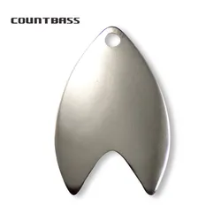 Countbass 50pcs Nickel Steel Dakota Blades For Kokanee,Diy Spinner,Swim Jigs