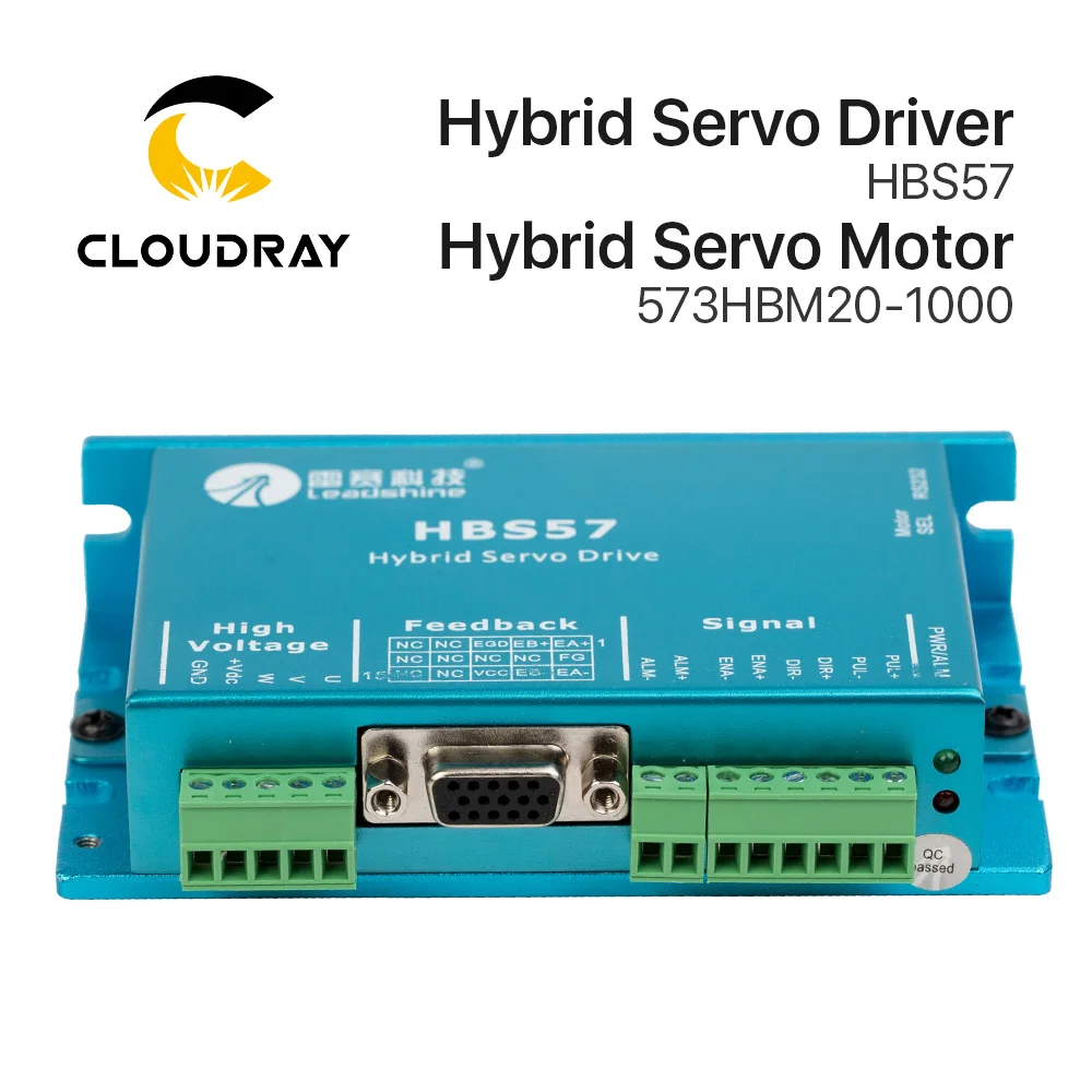 Imagem -02 - Cloudray Leadshine Hbs57 Mais 573hbm201000 Hbs507 Nema23 Fase Híbrido Servo Circuito Fechado