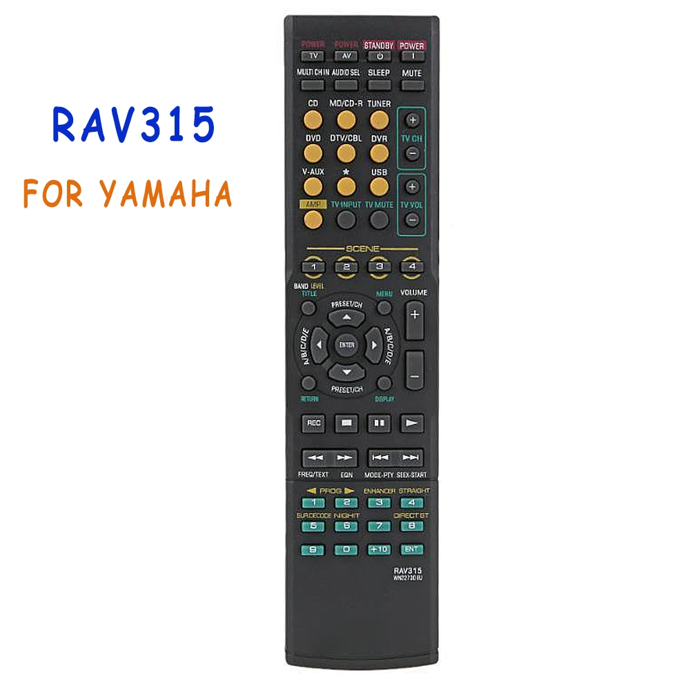 

Remote Control RAV315 For Yamaha Audio/Video Receiver Speaker Remote WN22730 YHT380 WJ409300 X-V461 HTR-604 mandos garaje