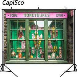 Capisco Honeydukes Candy Bar Photography Backdrop Ice Sweet Shoppe MagicTheme Party Decoration Background for Photo Studio