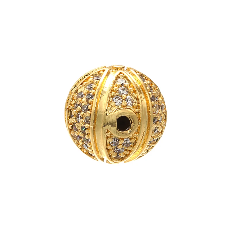 ZHUKOU 10x10mm Fashion Openwork Beads for Women Bracelet Necklace Earrings Jewelry Accessories model:VZ214