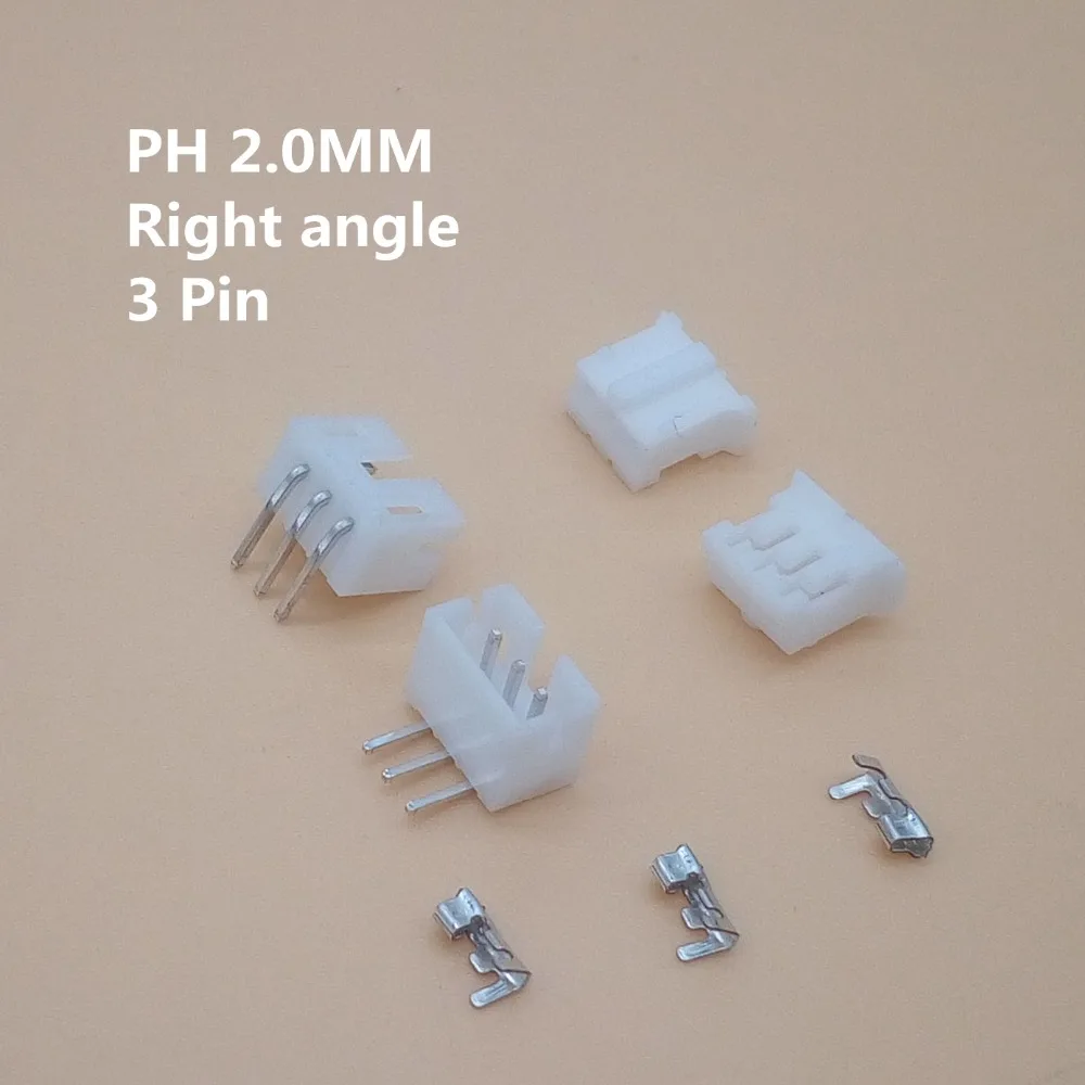 20 sets 2-12pin 2.0mm Pitch PH 2.0 Terminal/Housing/Right Angle Pin Header Connector Wire Connectors Adaptor Kit PH2.0