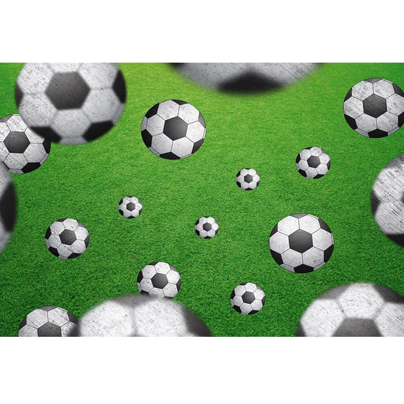 Soccer Field Photography Backdrop Boy Kids Playground Background for Photo Booth Studio Football Party Banner Child Photostudio