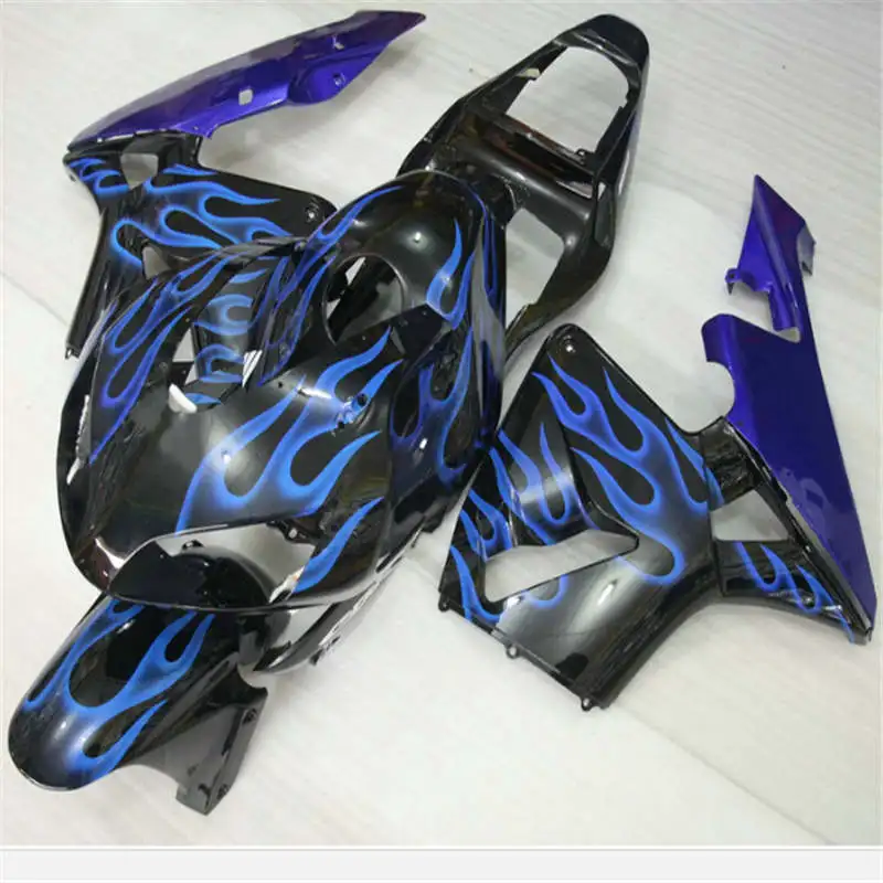 

km high quality in blueblack fairing kits for CBR600RR 03 04 F5 CBR 600RR 03-04 CBR600 RR 2003 2004 silver black fairings