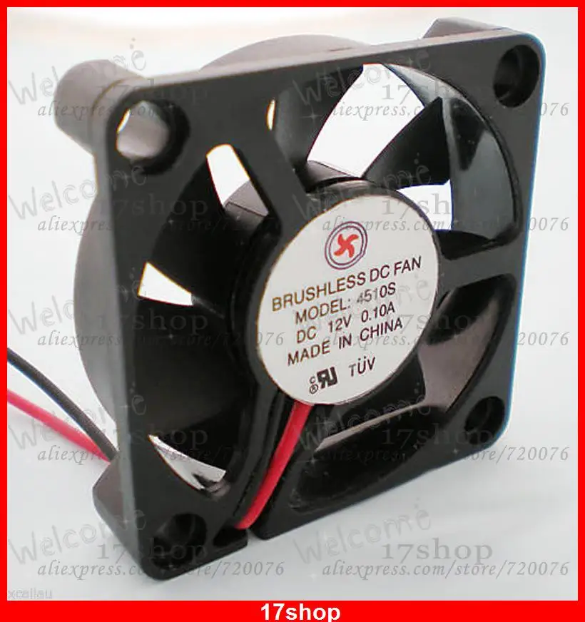 

10pcs x Brushless DC Cooling Fan 7 Blade 12V 45 x 45 x 10mm 4510