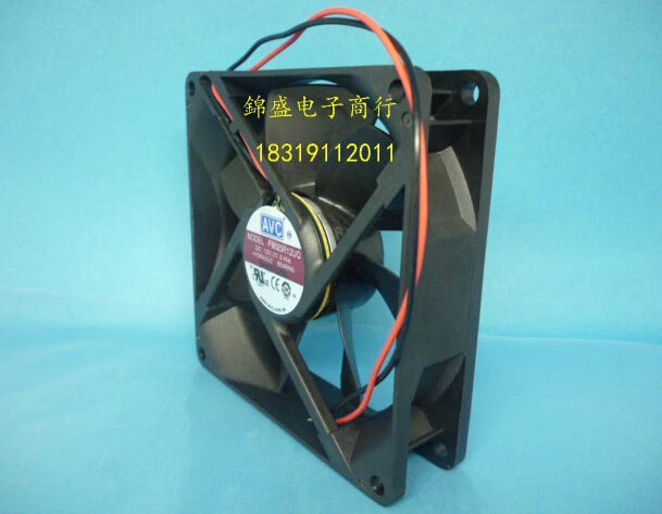 The original AVC 90*90*25 12V 0.45A F9025R12UQ 2 line of Maglev chassis fan