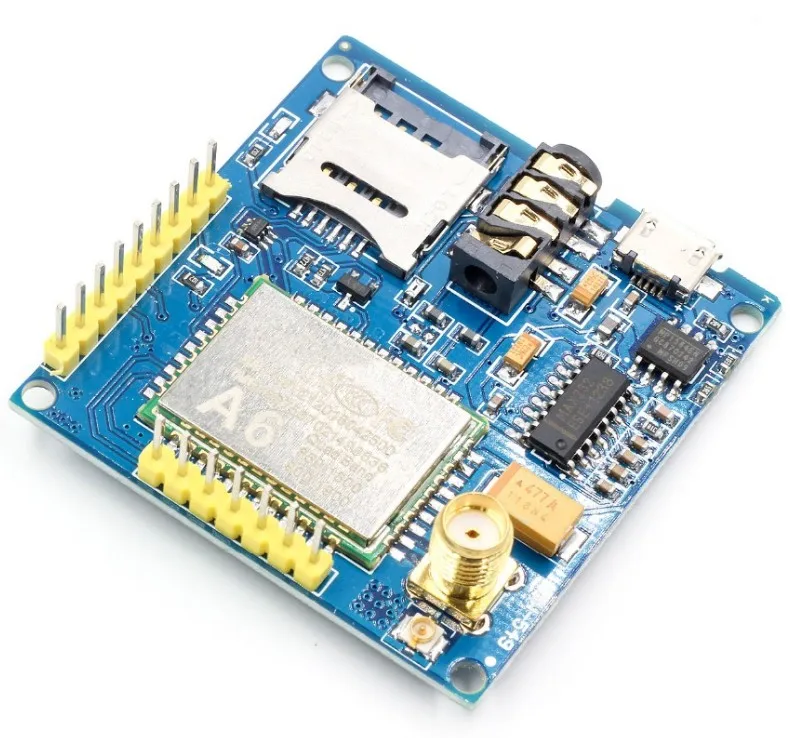 1Set A6 GSM GPRS Module TTL/RS232 Core Development Board With Antenna GPRS Wireless Data Transmission Replace SIM900 Connector