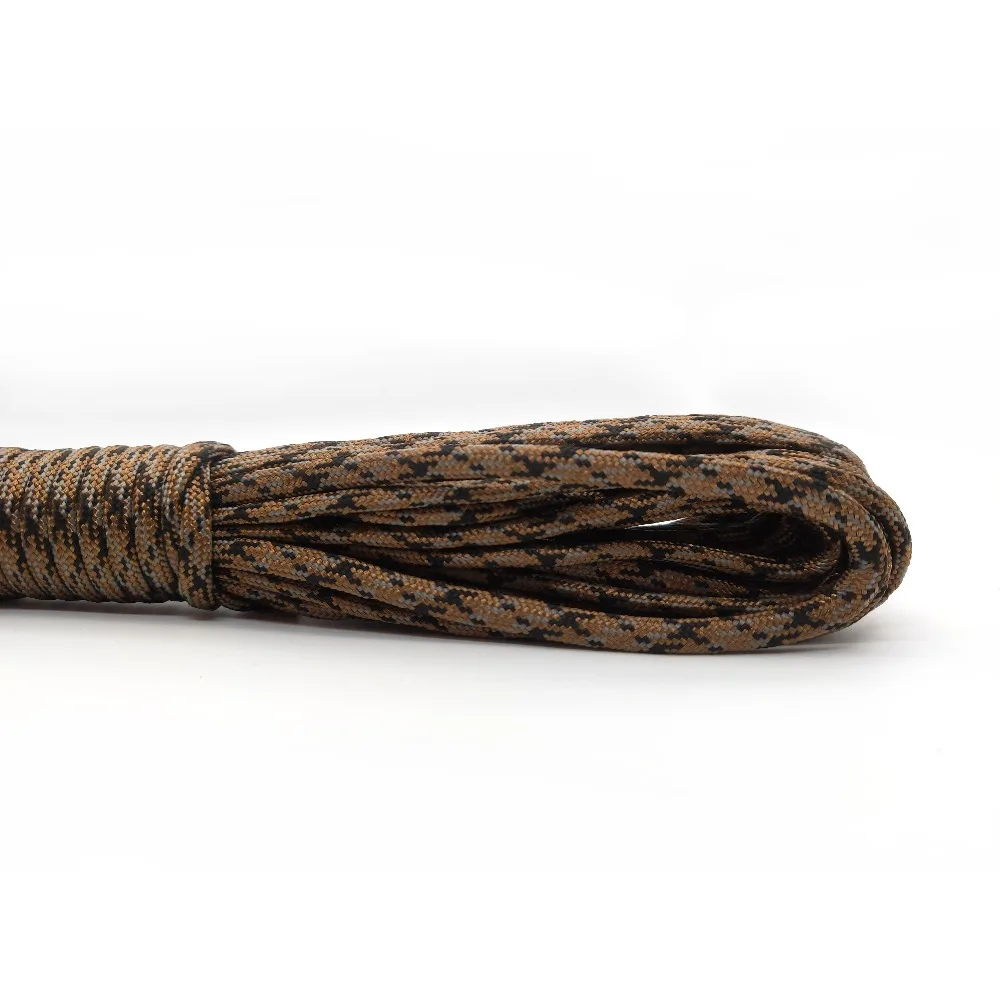 IQiuhike 208 Colors 5 meters Paracord 550 Rope Type III 7 Stand Paracord Parachute Cord Rope Survival kit Wholesale Rope Hiking