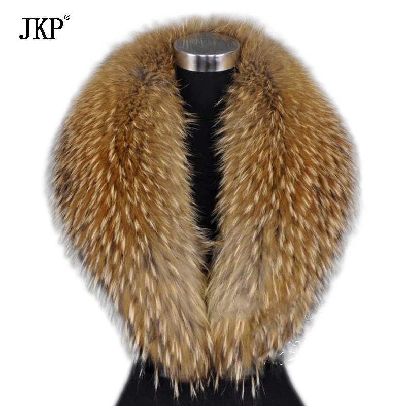 Winter New Natural Raccoon Fur Scarves Warm Raccoon Fur Collar For Women High Quality  Female Neck Cap Shawls and Scarves