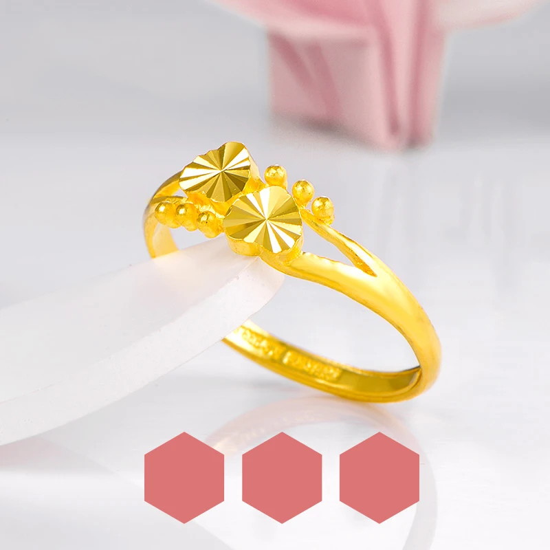 SFE 24K Pure Gold Ring Real AU 999 Solid Gold Rings Beautiful Smooth Upscale Trendy Classic Party Fine Jewelry Hot Sell New 2023